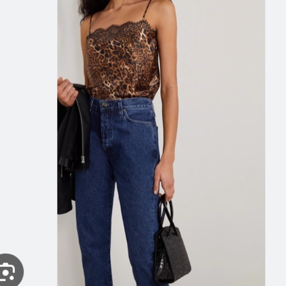 NWOT Cami NYC Romy Lace Trimmed Leopard Bodysuit - Picture 3 of 11